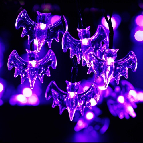 할로윈 보라박쥐 LED 조명 가랜드(10개)