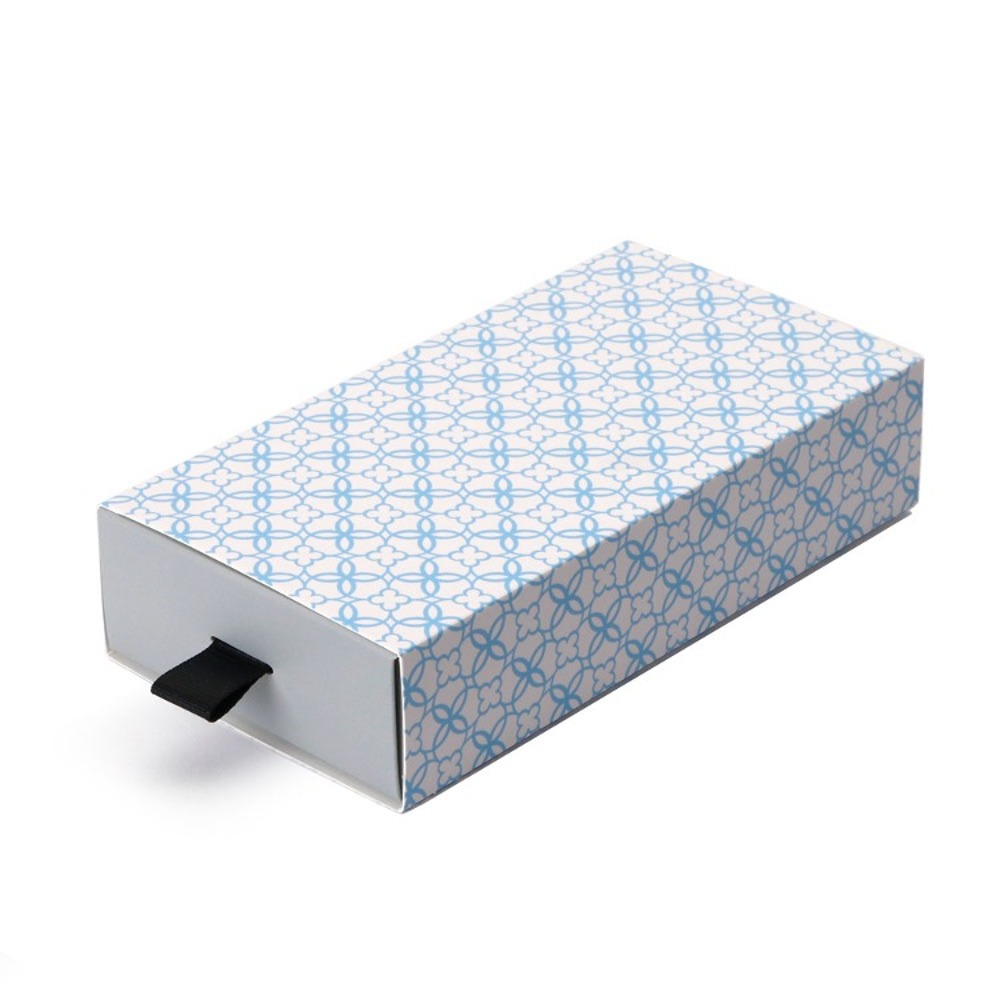 플라워 블루 패턴 2구 상자 (50set)